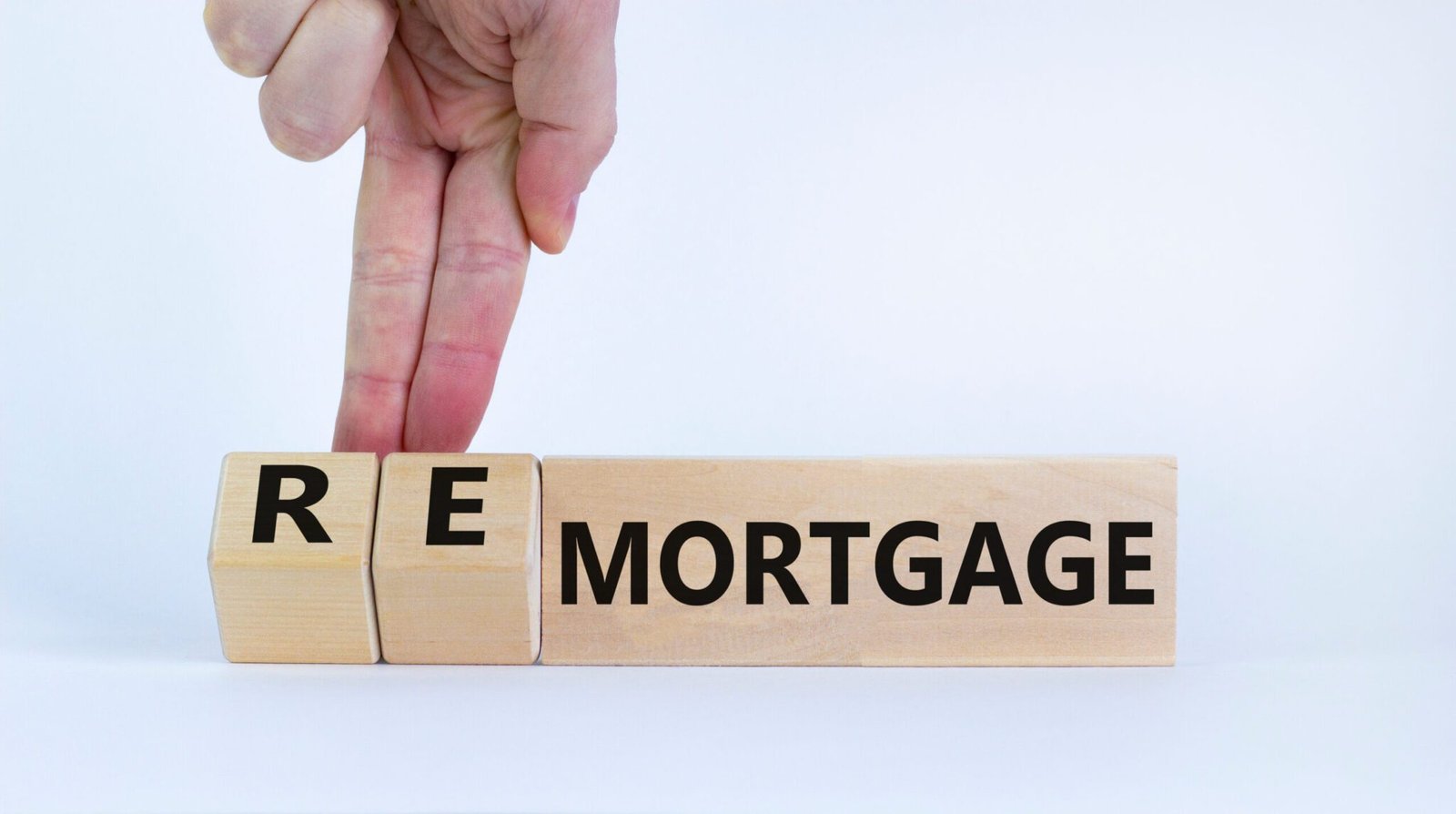 alt attribute=wooden blocks displaying contractor remortgage